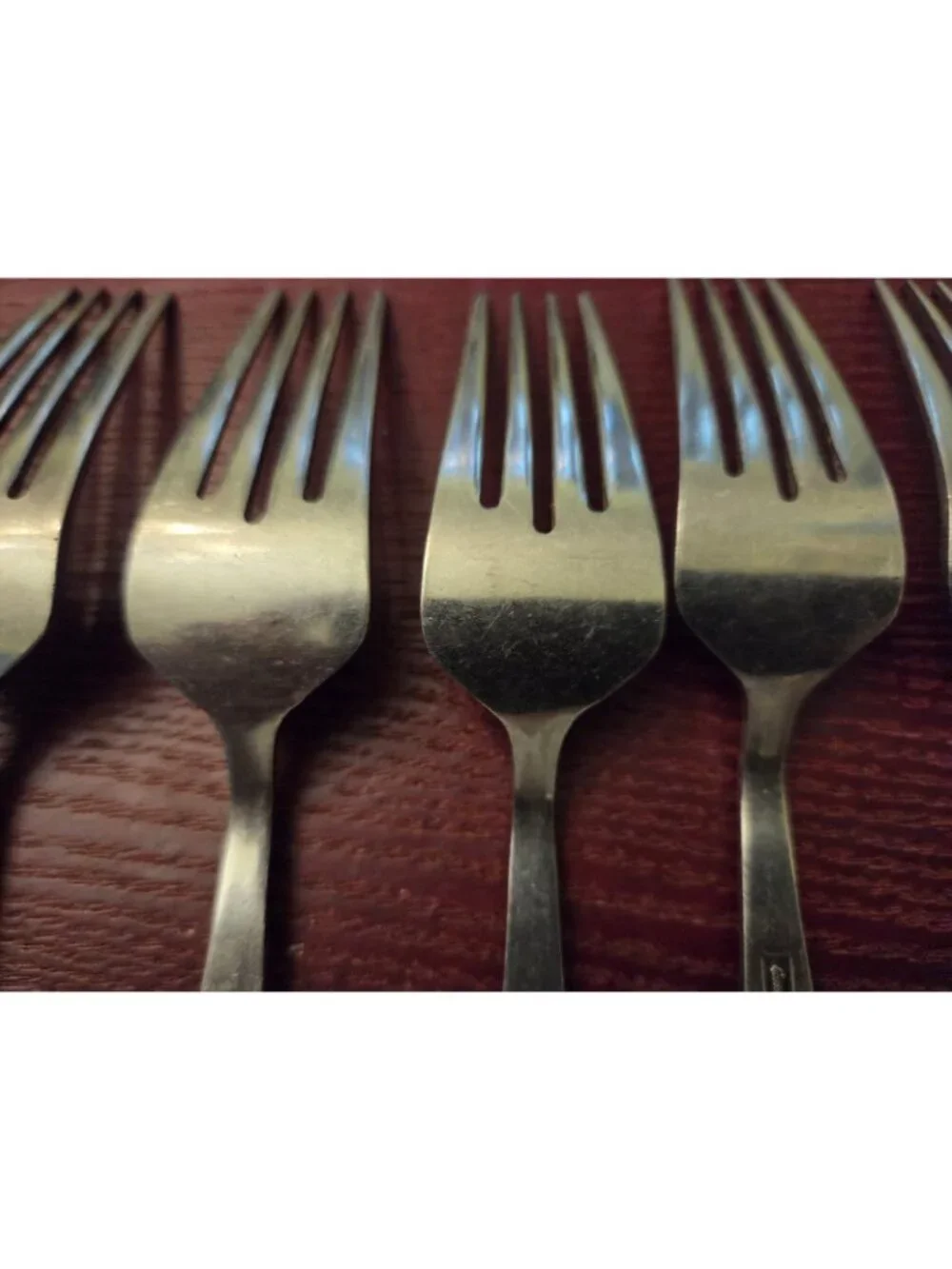 Easterling Rhineland Stainless Flatware Dinner Forks Set 7